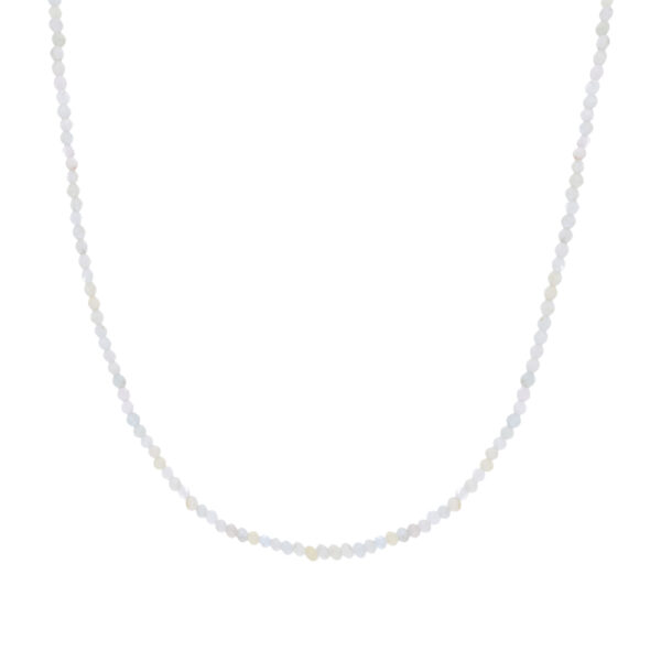 Серебряное колье с бериллом