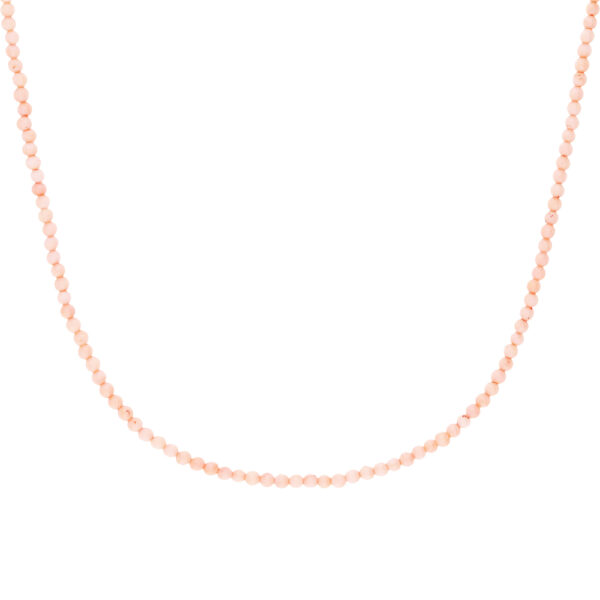 Серебряное колье с кораллом прессованным